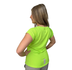 Remera Deportiva De Entrenamiento Mujer Dry Fit Amarillo - tienda online