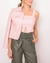 Cropped de couro V - GRIFFE FINA COURO