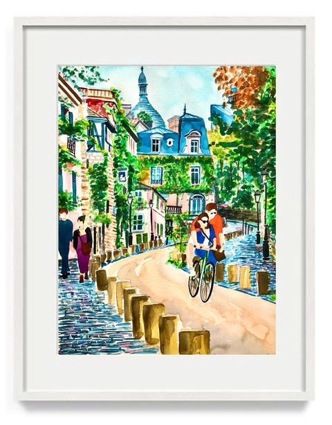 Montmartre à Bicyclette – FINE ART (Print)