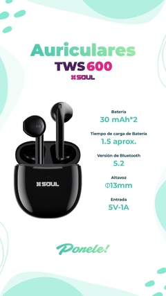 AURICULARES TWS 600 SOUL - comprar online