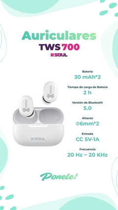 AURICULARES TWS 700 SOUL - comprar online