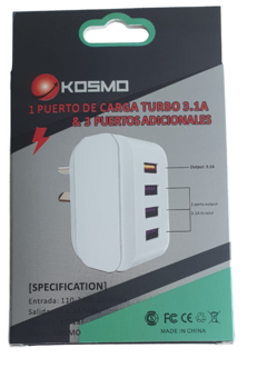 ADAPTADOR MULTICARGA TURBO - ponele accesorios