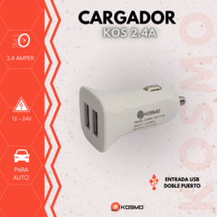 CARGADOR AUTO KOSMO UNIVERSAL