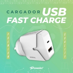 Cargador USB-PD Fast Charge Tipo C