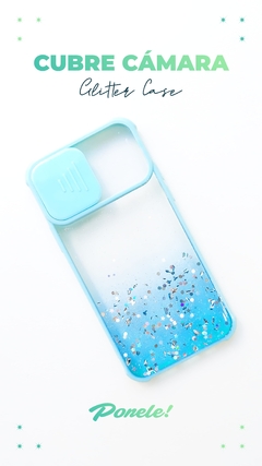 FUNDA CASE CUBRE CAMARA GLITTER - comprar online