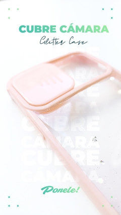 FUNDA CASE CUBRE CAMARA GLITTER - tienda online