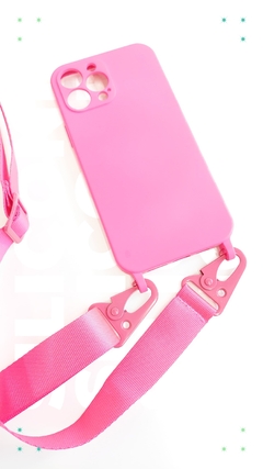 FUNDA SILICONE CASE CON CORREA en internet