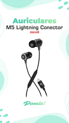 M5 EARPHONES CON CONECTOR LIGHTNING