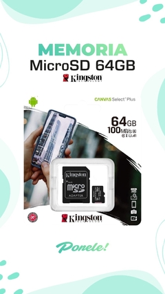 MEMORIA KINGSTON DE 64 GB - comprar online