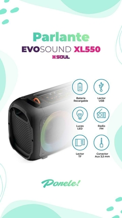 PARLANTE SOUL BT XL550 EVO SOUND en internet