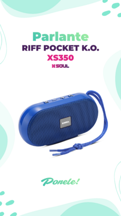 PARLANTE SOUL BLUETOOTH POCKET K.O. XS35000 - comprar online