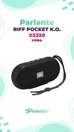 PARLANTE SOUL BLUETOOTH POCKET K.O. XS35000