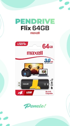 PENDRIVE MAXELL FLIX 64 GB 3.0 en internet