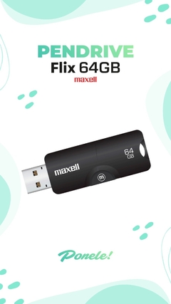 PENDRIVE MAXELL FLIX 64 GB 3.0