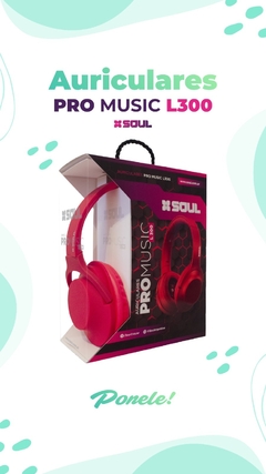 AURICULAR VINCHA STEREO SOUL PRO MUSIC L300 - tienda online