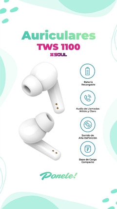 AURICULARES TWS 1100 - ponele accesorios