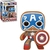 FUNKO POP GINGERBREAD CAPTAIN AMERICA 933 MARVEL CAPITAO AMERICA BISCOITO DE NATAL