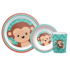 Kit Refeição Animal Fun Macaco - Buba - comprar online