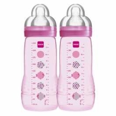 Mamadeira Mam Easy Active Rosa dupla 330 ml