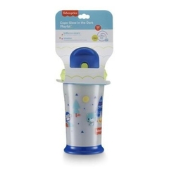 Copo Playful Brilha no Escuro Azul Fisher Price 240ml na internet