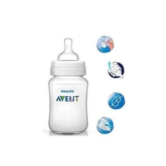 Mamadeira Classic Anti-Cólica Transparente 125ml Avent - comprar online