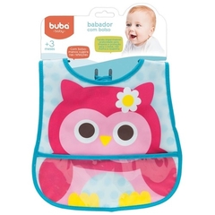 Babador com bolso Coruja Girl Buba - comprar online