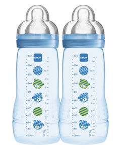 Mamadeira Mam Easy Active Azul dupla 330 ml