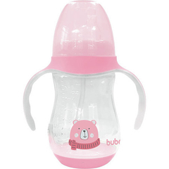 Copo com alça ursinho rosa 250 ml Buba