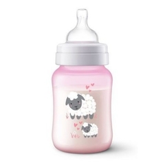 Mamadeira Classic Anti-Cólica Elefante Azul / Avelinha Rosa 260ml Avent 1 UND na internet