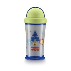 Copo Playful Brilha no Escuro Azul Fisher Price 240ml - Baby Bel Kids