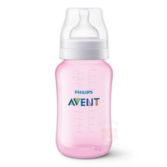 Mamadeira Classic Anti-Cólica Rosa 330ml Avent