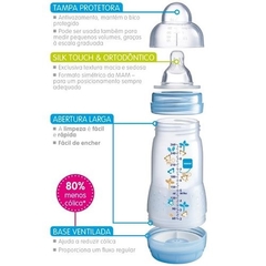 Mamadeira Mam Easy Start Azul 260 ml - comprar online