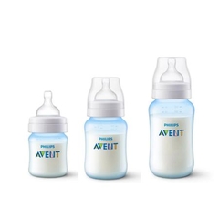 Kit 3 Mamadeiras Anti-Colic 125 260 330 ml Azul Avent