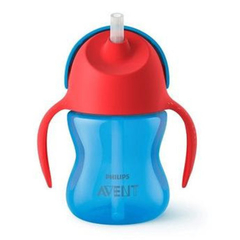 Copo c/canudo Dinossauro Azul e Vermelho Avent 200ml na internet