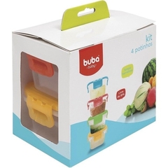 Kit 4 Potes Tampas Herméticas Buba - comprar online