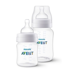 Kit 2 Mamadeiras Classic Anticólica Avent 125/260ml - comprar online