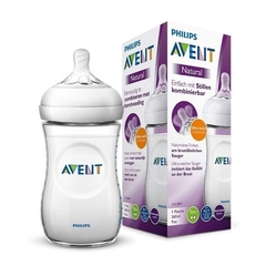 Mamadeira Avent Pétala Transparente 260 ml - comprar online