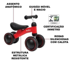 Bicicleta de Equilíbrio 4 Rodas Buba 12m+ - comprar online