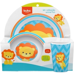 Kit Refeição Animal Fun Leão - Buba