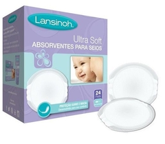 Absorvente para seios Lansinoh Ultrasoft com 24 Unidades