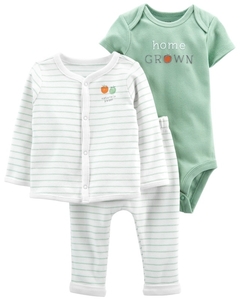 Conjunto Trio Home Grown Tam 9 meses Carter’s