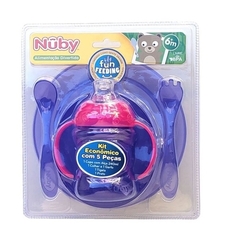 Kit Refeição Econômico 5 Peças Lilas Nuby - comprar online