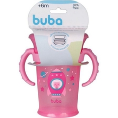 Copo Treinamento 360 graus Foguete 210ml Rosa Buba - comprar online