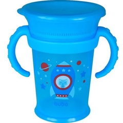 Copo Treinamento 360 graus Foguete 210ml Azul Buba - comprar online