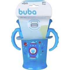 Copo Treinamento 360 graus Foguete 210ml Azul Buba