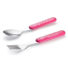 Kit talheres de Inox Rosa Flamingo Fisher Price - comprar online