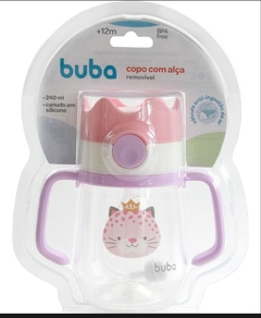 Copo com Alça Removível Coroa Gatinha 240ml Buba na internet