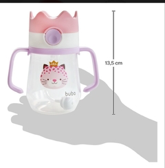 Imagem do Copo com Alça Removível Coroa Gatinha 240ml Buba