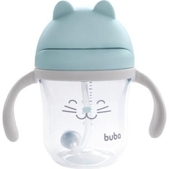 Copo com Alça Removível 220 ml Gatinho Azul Buba