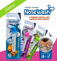 Seringa NoseWash p/ Lavagem Nasal 10ml Tubarão/Cachorro/ Unicórnio Agpmed